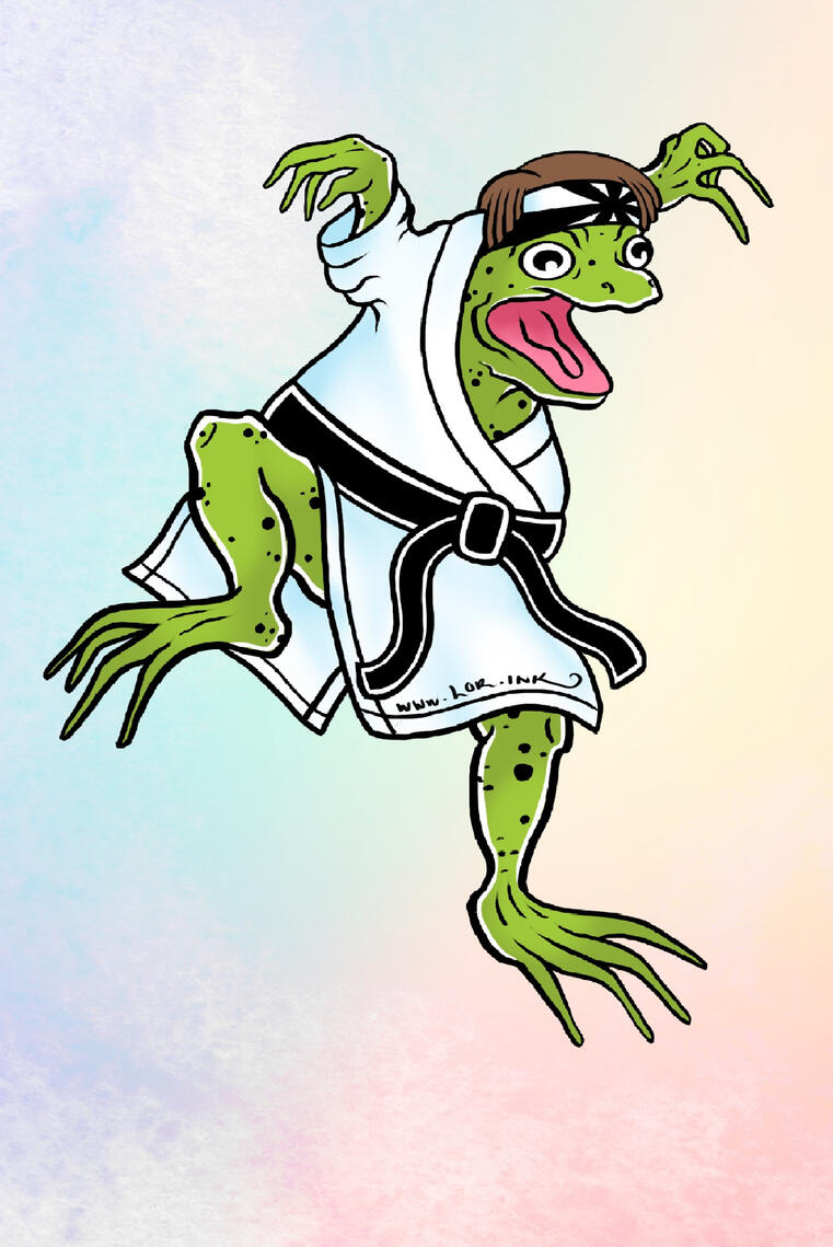 Karate Kid Frog 💕