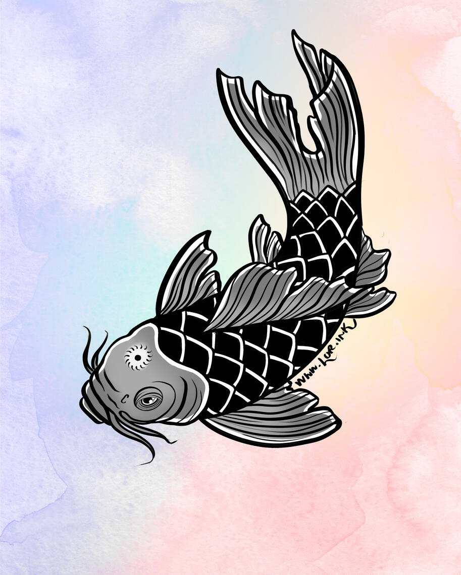Black Koi Fish 💕